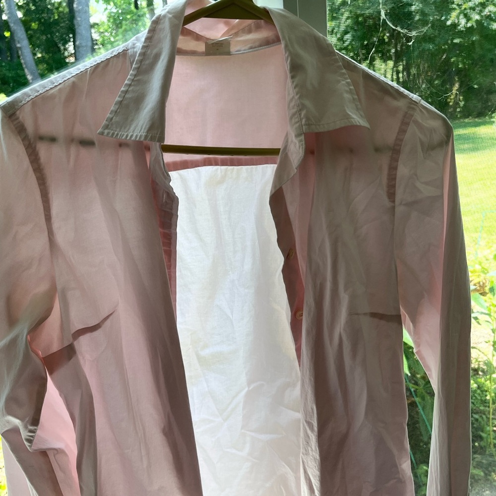 J.Crew pink size M button down - Picture 4 of 8